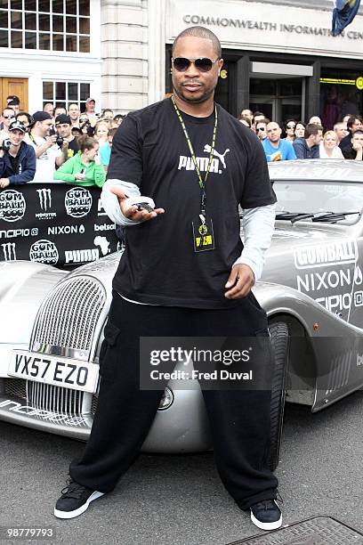 Xzibit attends photocall for send off of The Gumball 3000 Rally on May 1, 2010 in London, England.