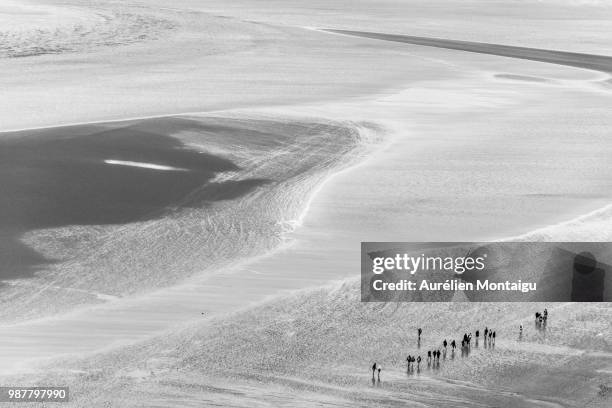 les marcheurs de sable - desert sable stockfoto's en -beelden