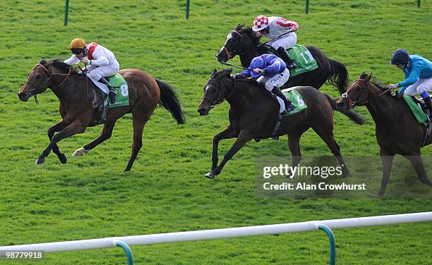 Equiano and Michael Hills win The Stanjames.com Palace House Stakes at Newmarket racecourse on May 01, 2010 in Newmarket, England