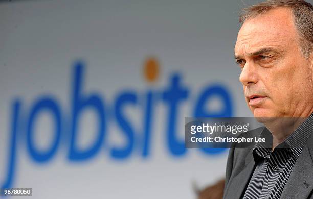 Manager Avram Grant of Portsmouth during the Barclays Premier League match between Portsmouth and Wolverhampton Wanderers at Fratton Park on May 1,...