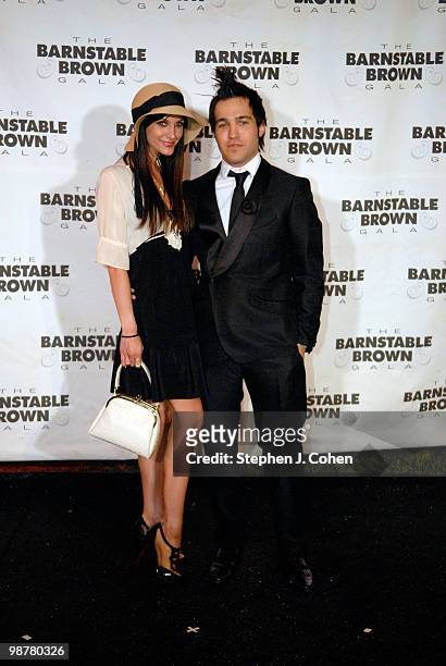 Ashlee Simpson and Pete Wentz attends the Barnstable Brown gala at the 136th Kentucky Derby on April 30, 2010 in Louisville, Kentucky.