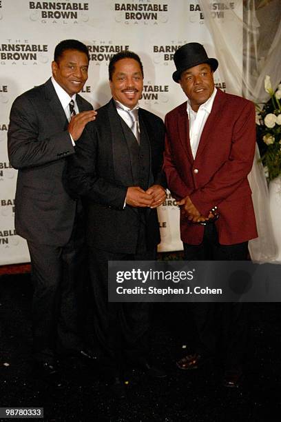 Tito Jackson, Marlon Jackson and Jackie Jackson of The Jackson Five attends the Barnstable Brown gala at the 136th Kentucky Derby>> on April 30, 2010...