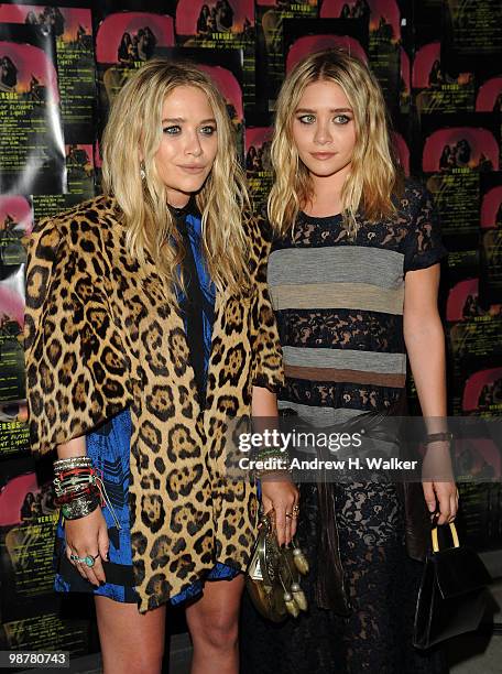 Actors Mary-Kate Olsen and Ashley Olsen attend Art of Elysium "Bright Lights" with VERSUS by Donatella Versace and Christopher Kane at Milk Studios...