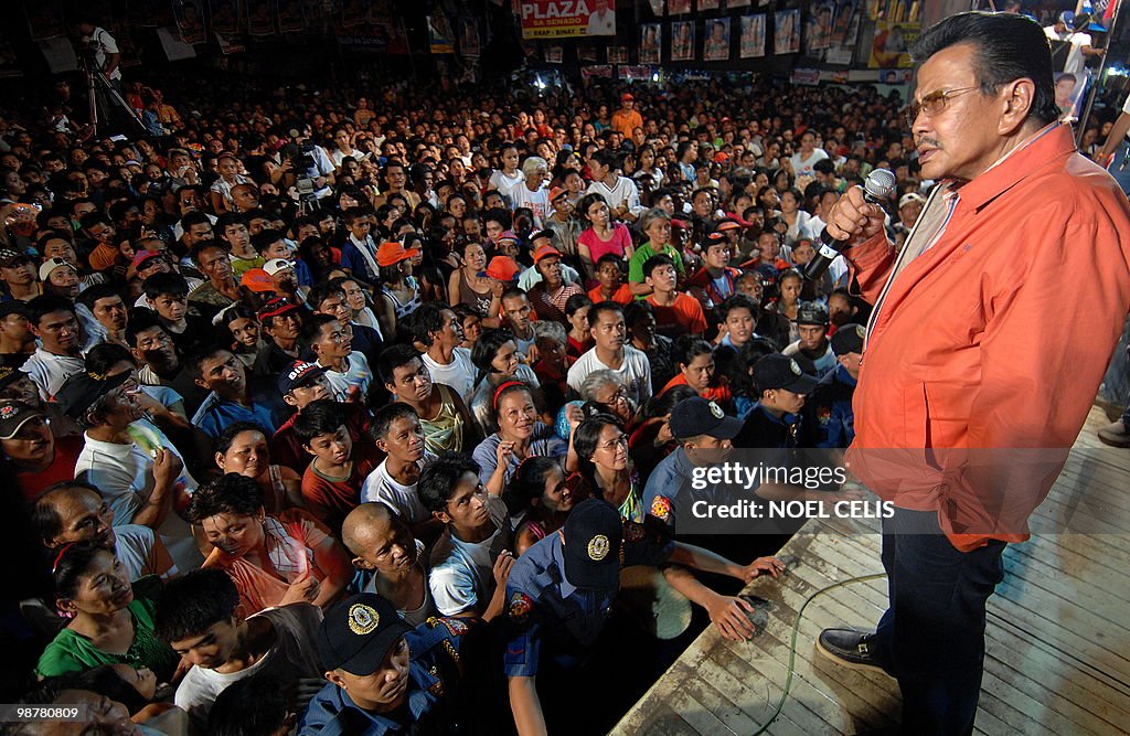 Philippine former president and presiden