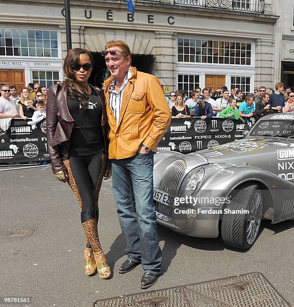 Michael Madsen and Eve attend photocall for the send off of The Gumball 3000 Rally on May 1, 2010 in London, England.