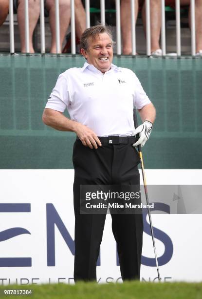 Bradley Walsh during the 2018 'Celebrity Cup' at Celtic Manor Resort on June 30, 2018 in Newport, Wales.