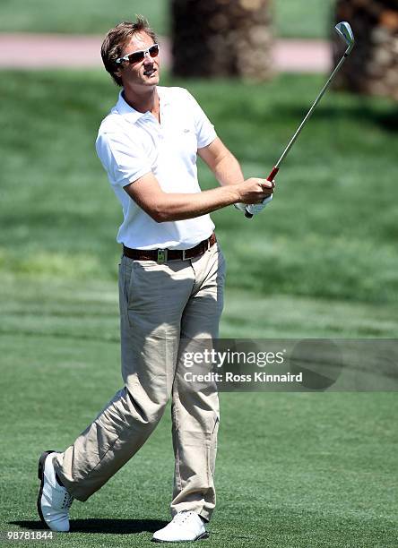 Nicolas Colsaerts of Belgium during the third round of the Open de Espana at the Real Club de Golf de Seville on May 1, 2010 in Seville, Spain.