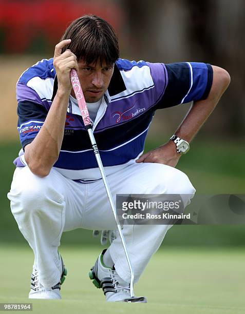 Robert-Jan Derksen of The Netherlands during the third round of the Open de Espana at the Real Club de Golf de Seville on May 1, 2010 in Seville,...