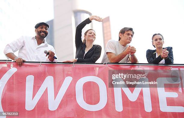 Actor Jesse L. Martin, actress Jessica Biel, TV personality Dr. Mehmet Oz, and actress Jessica Alba attend the 13th Annual Entertainment Industry...