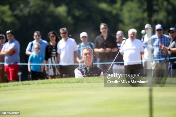 James Nesbitt during the 2018 'Celebrity Cup' at Celtic Manor Resort on June 30, 2018 in Newport, Wales.