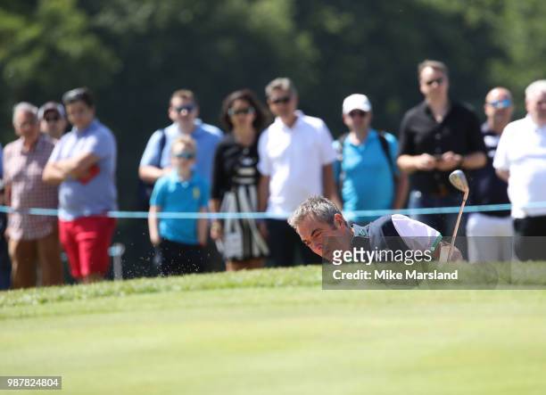James Nesbitt during the 2018 'Celebrity Cup' at Celtic Manor Resort on June 30, 2018 in Newport, Wales.