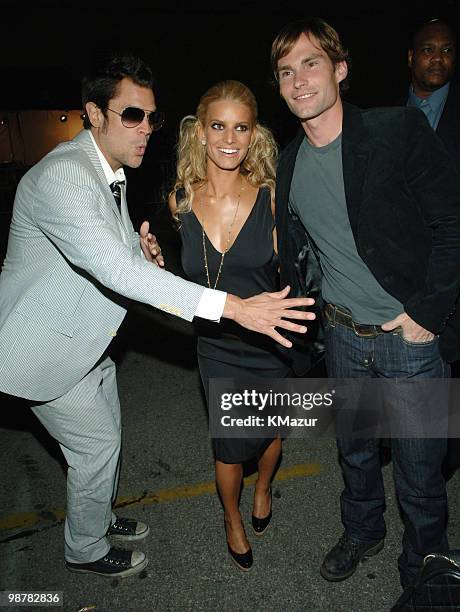 Johnny Knoxville, Jessica Simpson and Seann William Scott