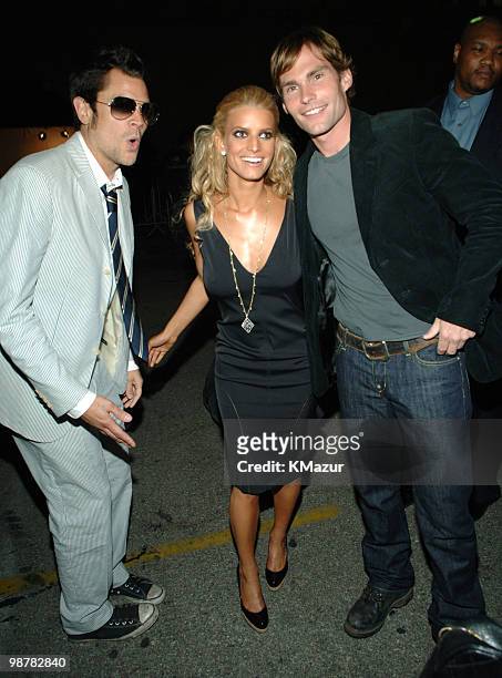 Johnny Knoxville, Jessica Simpson and Seann William Scott