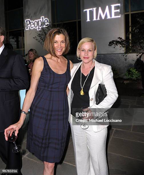 Wendie Malik and Patricia Arquette attend the PEOPLE/TIME party on the eve of the White House Correspondents' Dinner at the St Regis Hotel - Astor...