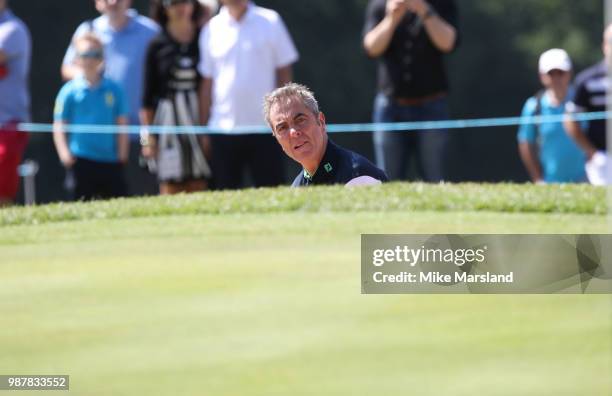 James Nesbitt during the 2018 'Celebrity Cup' at Celtic Manor Resort on June 30, 2018 in Newport, Wales.