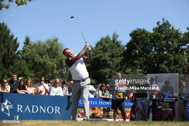 Scott Quinnell during the 2018 'Celebrity Cup' at Celtic Manor Resort on June 30, 2018 in Newport, Wales.