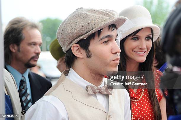 Pete Wentz and Ashlee Simpson-Wentz attend the 136th Kentucky Derby on May 1, 2010 in Louisville, Kentucky.