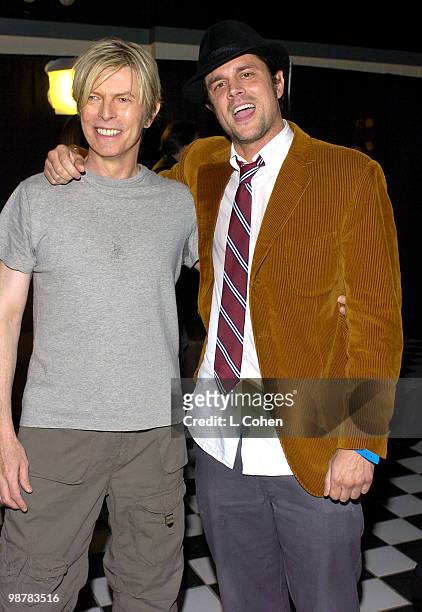 David Bowie and Johnny Knoxville