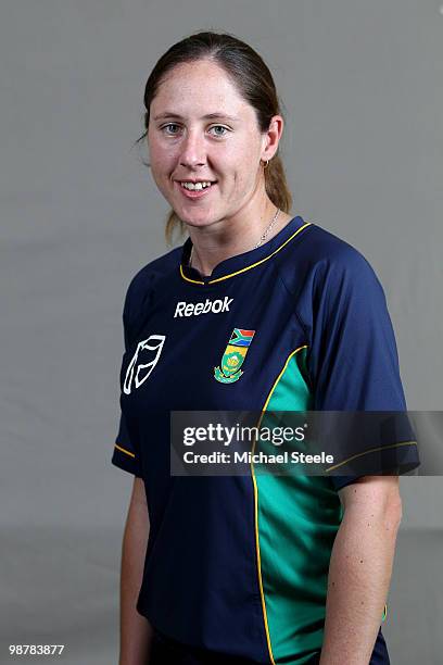 Cri-Zelda Brits captain of South Africa Women's ICC T20 World Cup Squad on May 1, 2010 in St Kitts, Saint Kitts And Nevis.