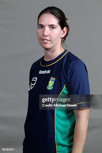 Susan Benade of South Africa Women's ICC T20 World Cup Squad on May 1, 2010 in St Kitts, Saint Kitts And Nevis.