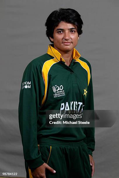Sania Iqbal Khan of Pakistan Women's ICC T20 World Cup Squad on May 1, 2010 in St Kitts, Saint Kitts And Nevis.