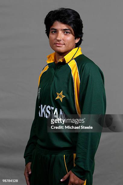 Sania Iqbal Khan of Pakistan Women's ICC T20 World Cup Squad on May 1, 2010 in St Kitts, Saint Kitts And Nevis.