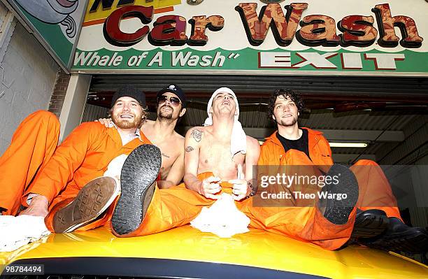 The Movie" cast members Bam Margera, Johnny Knoxville, Steve-O and Ryan Dunn