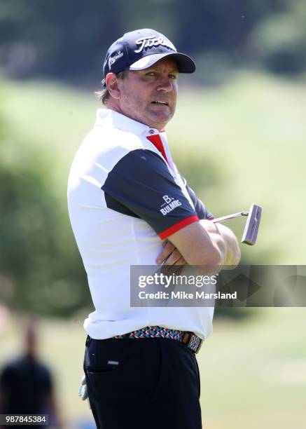 Phil Glenister during the 2018 'Celebrity Cup' at Celtic Manor Resort on June 30, 2018 in Newport, Wales.