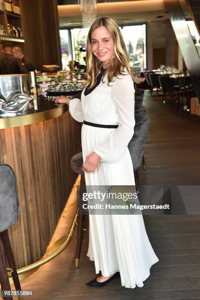 Actress Nadeshda Brennicke attends the 'Sommerfest der Agenturen' during Munich Film Festival 2018 at Hugo's on June 30, 2018 in Munich, Germany.