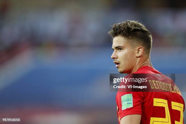 Leander Dendoncker of Belgium during the 2018 FIFA World Cup Russia group G match between England and Belgium at the Kalingrad stadium on June 28,...