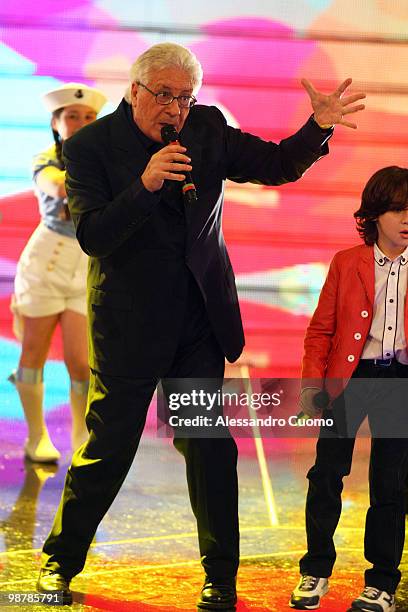 Peppino di Capri attends "Ti lascio Una Canzone" at the Auditorium of Naples on May 1, 2010 in Naples, Italy.