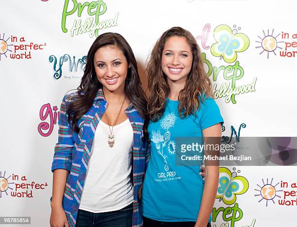 Actresses Francia Raisa and Maiara Walsh attend the 3rd Annual Girl Prep Conference at Hollywood Renaissance Hotel on May 1, 2010 in Hollywood,...