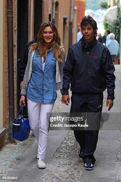 Giovanni Tronchetti Provera and Carolina Aldrovandi are seen on May 1, 2010 in Portofino, Italy.