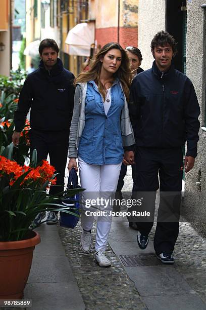 Giovanni Tronchetti Provera and Carolina Aldrovandi are seen on May 1, 2010 in Portofino, Italy.