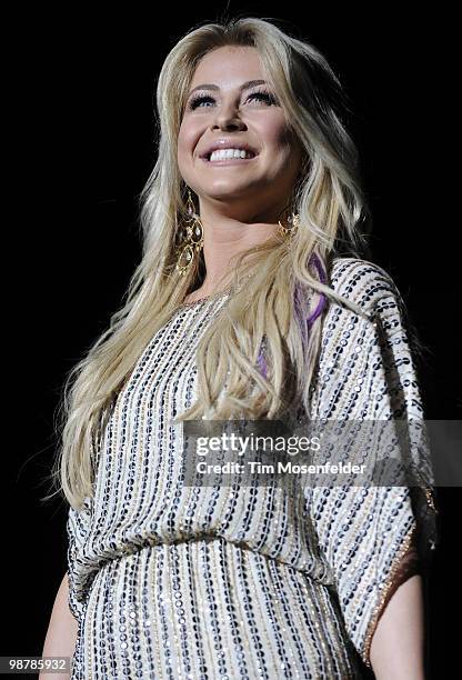 Julianne Hough performs in advance of her new release at Sleep Train Pavilion on April 30, 2010 in Concord, California.