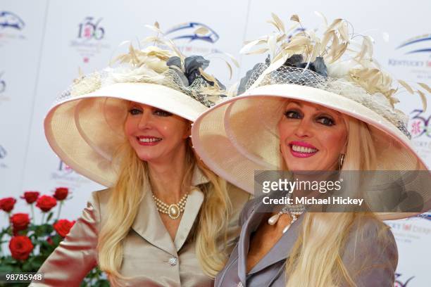 Priscilla Barnstable and Patricia Barnstable attend the 136th Kentucky Derby on May 1, 2010 in Louisville, Kentucky.