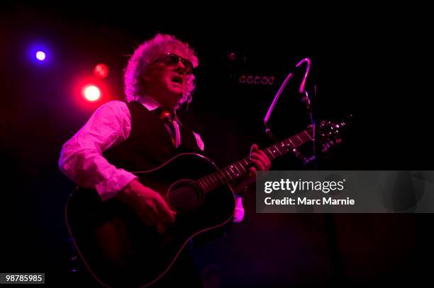 Ian Hunter performs on stage at HMV Picture House on May 1, 2010 in Edinburgh, Scotland.