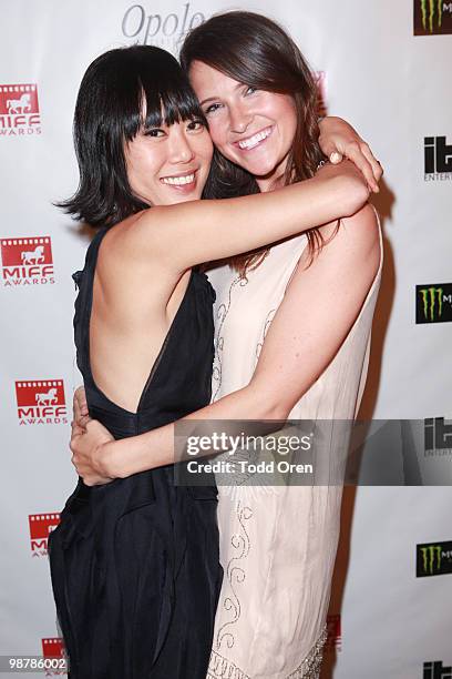 Anna Kim-Galante and Jill Phillips at Los Angeles Film School on April 30, 2010 in Los Angeles, California.