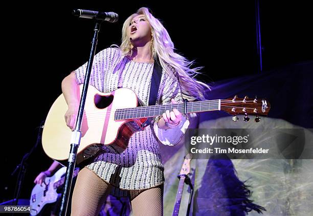 Julianne Hough performs in advance of her new release at Sleep Train Pavilion on April 30, 2010 in Concord, California.