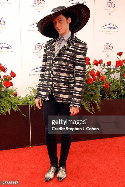 Johnny Weir attends the 136th Kentucky Derby on May 1, 2010 in Louisville, Kentucky.