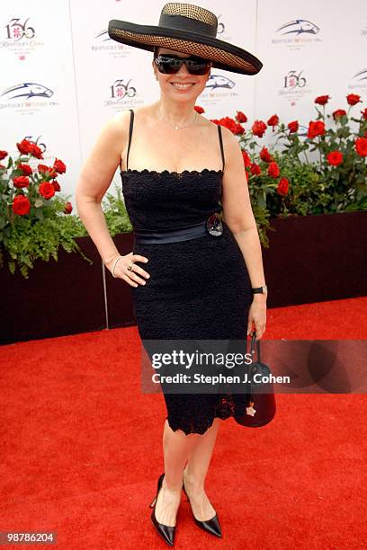 Fran Drescher attends the 136th Kentucky Derby on May 1, 2010 in Louisville, Kentucky.