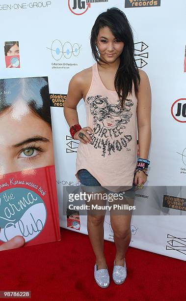 Singer/actress Fivel Stewart arrives at ''The Karma Club'' Book Launch and Fundraising Event on May 1, 2010 in Santa Clarita, California.