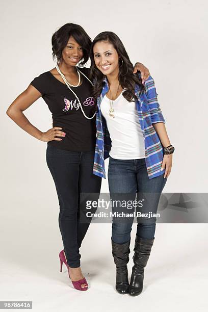 Actresses Monique Coleman and Francia Raisa attend the 3rd Annual Girl Prep Conference at Hollywood Renaissance Hotel on May 1, 2010 in Hollywood,...