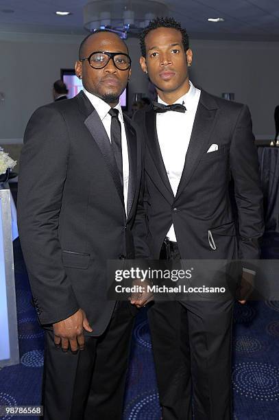 Omar Epps and Marlon Wayans attend the TIME/CNN/People/Fortune 2010 White House Correspondents' dinner pre-party at Hilton Washington Hotel on May 1,...