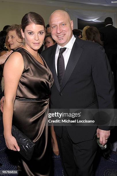 Gail Simmons and Tom Colicchio attend the TIME/CNN/People/Fortune 2010 White House Correspondents' dinner pre-party at Hilton Washington Hotel on May...