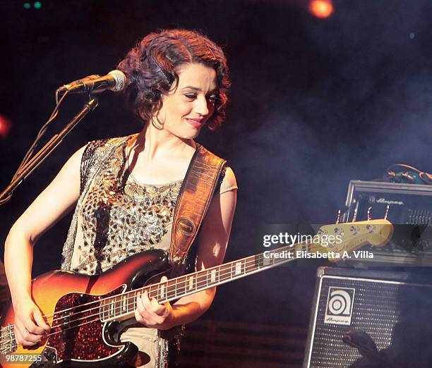 Carmen Consoli performs at the Primo Maggio Music Fest at Piazza San Giovanni on May 1, 2010 in Rome, Italy.