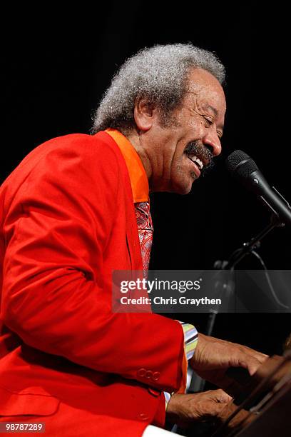 Allen Toussaint performs at the 2010 New Orleans Jazz & Heritage Festival Presented By Shell at the Fair Grounds Race Course on May 1, 2010 in New...