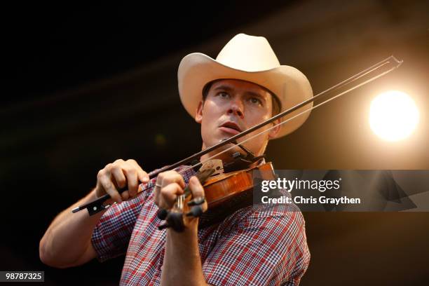 Old Crow Medicine Show performs at the 2010 New Orleans Jazz & Heritage Festival Presented By Shell at the Fair Grounds Race Course on May 1, 2010 in...