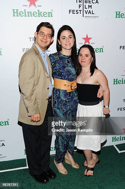 David Martinez, filmmaker Alexandra Codina and Monica Walters attend the Heineken Awards Party during the 2010 Tribeca Film Festival at the Altman...