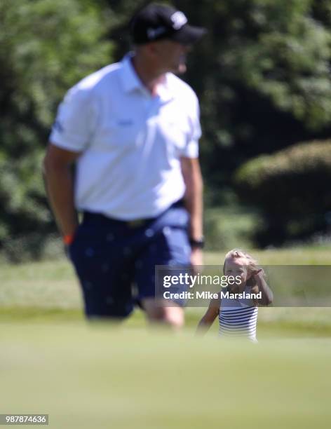 Mike Tindall and Mia Tindall during the 2018 'Celebrity Cup' at Celtic Manor Resort on June 30, 2018 in Newport, Wales.